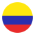 Healtheditor - Bandera circular Colombia