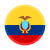 Healtheditor - Bandera circular Ecuador